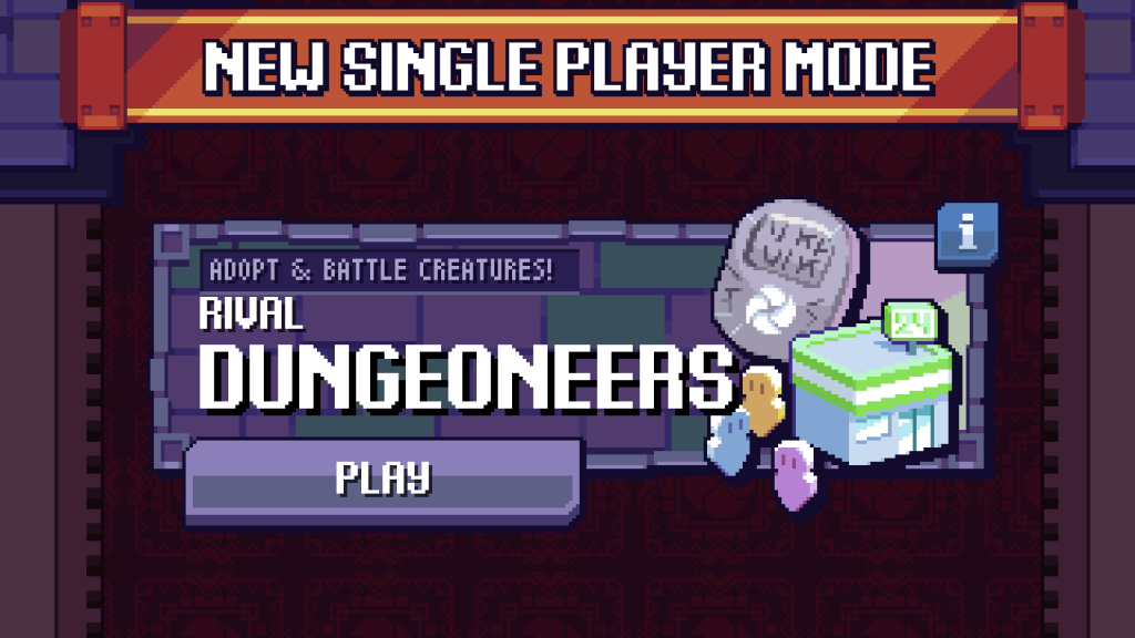 New single player mode - Dungeoneers.